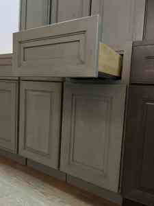 Precio al por mayor Mejoras para el hogar Madera maciza Varios colores Armarios de cocina de madera modulares Muebles listos para montar - Product Image 6