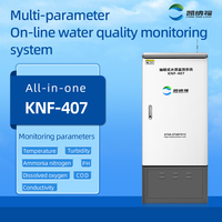 Estación de Monitoreo de Calidad del Agua Integrada KNF-407, Tipo Gabinete, Monitor de Calidad del Agua Superficial, pH, COD, NH3-N, DO, Turbidez