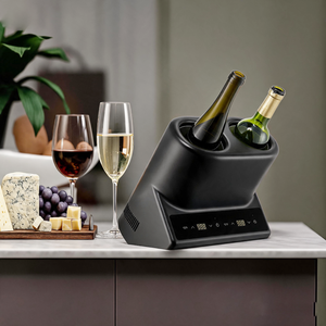 Mantiene il Vino Freddo Durante il Pasto Refrigeratore per Due Bottiglie di Vino con 2 Temperature Regolabili - Product Image 1