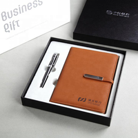 Bloc notes et stylo en cuir PU, avec Logo gaufré de haute qualité, ensemble cadeau pour planificateur Journal intime, agenda