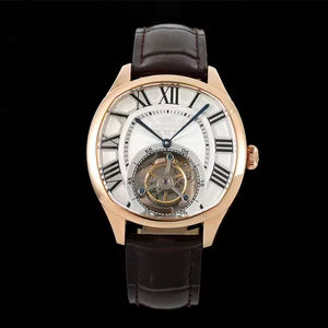 Reloj Mecánico de Lujo con Tourbillon de 40 mm, Esqueleto, Fase Lunar, Reloj Premium para Hombre - Product Image 4