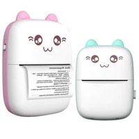 Mini imprimante thermique portable pratique, imprimante d'étiquettes thermiques sans fil pour enfants, cadeau pour enfants, impression à domicile et au travail avec des autocollants