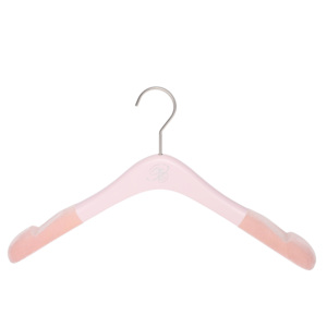 Colgador de tela rosa de madera con logotipo personalizado de alta calidad YT con perchas de terciopelo para <span class=keywords><strong>tienda</strong></span> de armario Fabricante directo - Product Image 3