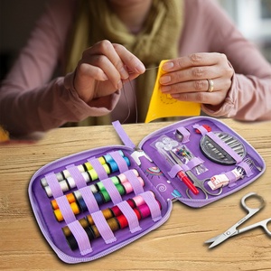Kit de Costura Mini con Estampado de Alpaca Morada, para Niños y Adultos, Kits de Costura de Viaje, Artículos para <span class=keywords><strong>Comprar</strong></span> al por Mayor para el Día de la Madre - Product Image 2