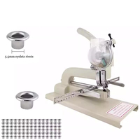 Machine à œillets manuelle SHUOMAN 4 mm et 5,5 mm - Garantie 1 an - Pour la publicité, les tissus, les vêtements, les sacs en papier