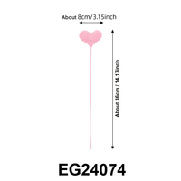 EG24074 Bouquet décoratif en tricot en forme de cœur pour la Saint-Valentin, cadeau fait main, fleurs en tricot, décoration de la maison, fleurs
