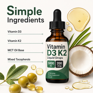 Complément Alimentaire Premium Mk7 10000 UI Vitamine D3 K2 100 000 UI/g Liquide Oral Améliore la Densité Osseuse Non Destiné aux Nouveau-nés - Product Image 5
