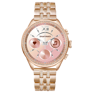 Elegante <span class=keywords><strong>Smartwatch</strong></span> GEN9 per Donne, <span class=keywords><strong>Cinturino</strong></span> in <span class=keywords><strong>Acciaio</strong></span> Dorato di Lusso, Impermeabile IP68, Fitness Tracker, Orologio Sportivo - Product Image 3