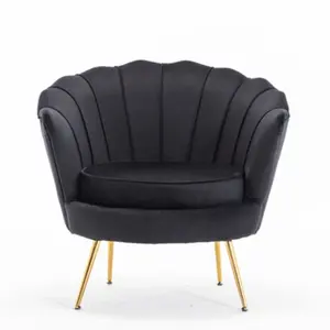 Free Sample Wholesale 2024 Modern Design Salon Luxury Velvet Furniture Lounge Chairs Armchairs