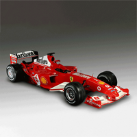 Sculpture de voiture de course personnalisée en fibre de verre/métal, modèle de voiture de sport F1 DK ART DECOR, décoration murale pour événements extérieurs et centres commerciaux, photo