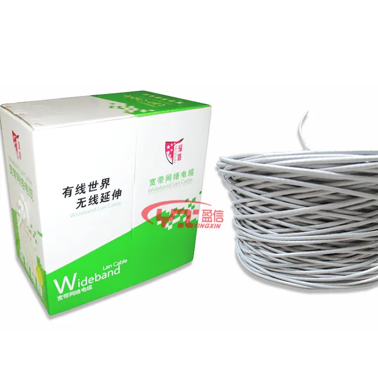 YINGXIN SFTP UTP FTP Cat5e Cable Cat6 cat 5 Network Cable 24awg copper cca lan cable 305m indoor