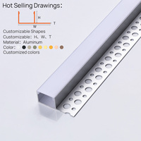 DECORTRIM Profilé d'Extrusion LED en Alliage d'Aluminium 6063 Usine Personnalisée