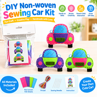 Kit de couture DIY pour enfants en feutre, tissu non tissé, ensemble d'artisanat fait main, jouet éducatif pour débutants