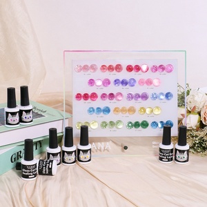 KLANA New Product Cat Eye UV <b>Gel</b> <b>Nail</b> Polish 18 Colors Super Glitter Magnetic Glass Effect Professional Salon Use ODM Supplier - Product Image 3