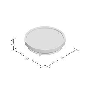 Plafonnier LED double anneau à commande tactile en acrylique pour chambre, cuisine, couloir, salle de bain - IP44 - Ventes Flash - Product Image 2
