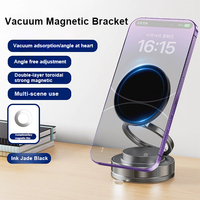 Support de téléphone portable magnétique N2 à rotation multi-angle, fixation murale ou de bureau par adsorption sous vide, en ABS, modèle KS9412