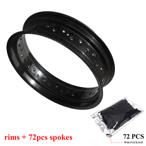 4.25*17 "4.25X17" 17 인치 36 스포크 구멍 72 pcs 스포크 덮개를 가진 알루미늄 합금 오토바이 바퀴 변죽 부속품 - Product Image 2