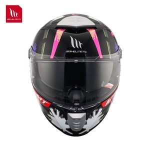 หมวกกันน็อค MT Helmets รุ่น THUNDER 4 SV สำหรับทุกฤดู เหมาะสำหรับการขับขี่บนถนน ได้รับมาตรฐาน ECE ผลิตจากวัสดุ ABS พร้อมแผ่นบังลมใส ถอดออกได้รวดเร็ว ดีไซน์ลายกราฟิก - Product Image 3