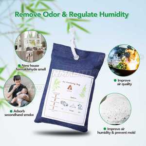 Lot de 6 sacs purificateurs d'air au charbon de bambou activé, éliminateur d'odeurs et de moisissures, déshumidificateur pour voitures, placards, salles de bain et zones pour animaux de compagnie - Product Image 4