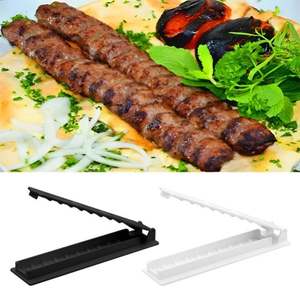 BBQ Meat Skewer Maker ABS Plastic Reusable Simple Outdoor Camping Barbecue Skewer Machine Easy Operation Prepare <b>Tools</b> - Product Image 3