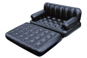 Inflatable Pull-Out <strong>Sofa</strong> <strong>Bed</strong> <strong>5</strong>-in-<strong>1</strong> <strong>Air</strong> Furniture Couch Chair Sleeper Mattress 188*152*64cm with Euro/American Standard Pump - Product Image 2