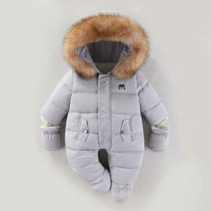 Mono de niña recién nacida con capucha, monos infantiles de invierno, ropa de bebé, abrigo cálido para la nieve, pelele para chico, prendas de vestir exteriores para niños pequeños - Product Image 3