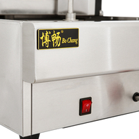 Machine à shawarma au gaz à haute efficacité de production, 3, 4, 5 brûleurs, machine à kebab automatique commerciale