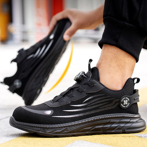 DSF55 Work short <b>Shoes</b> Mesh Dual-Layer Flyknit Upper Anti-Smashing Toe Cap Rotating Knob Lacing Breathable work <b>safe</b> <b>shoes</b> - Product Image 5