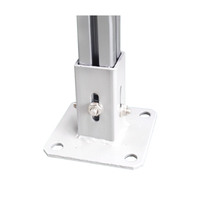Lang Le Pied Base Profil Support Pied Accessoires En Alliage D'aluminium Carré Tube Colonne Base Fixation Connecteur Profil Connexion
