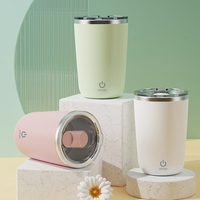 Tasse de mélange automatique électrique 400ML tasse à café en acier inoxydable à double paroi bouteille d'eau intelligente pour le bureau