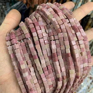 Material Natural 4*4mm Rodocrosita turquesa Africana amatista cubo cuadrado cuenta cuadrada cuentas joyería accesorio - Product Image 1