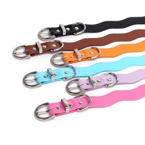 <span class=keywords><strong>Collar</strong></span> de perro con hebilla de cinturón ajustable de cuero PU con forma de serpiente impermeable - Product Image 3