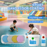 Résine époxy ZT pour revêtement de sol liquide, sable coloré, auto-nivelant, effet marbre, texture granit pour béton