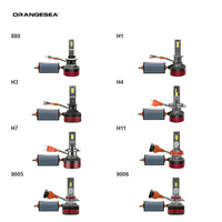 Ampoule de phare de voiture LED super lumineuse 9005 H7 H4 universelle HLB-UNI-0-008 OrangeSea vérifiée
