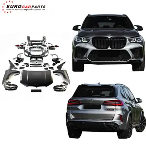2023 New X5 E70 Upgrade To G05 MT Style Body Kit Bumper Head Lights Fender Exhaust 2006-2013 X5 E70 Old To New Facelift Car Part