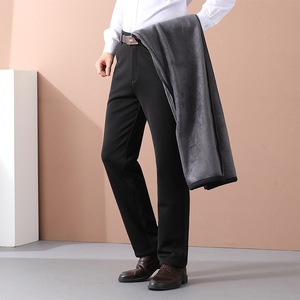 <span class=keywords><strong>Pantaloni</strong></span> estivi di seta di ghiaccio sottili transfrontalieri per uomini anziani di mezza età <span class=keywords><strong>pantaloni</strong></span> Casual a <span class=keywords><strong>vita</strong></span> alta con cerniera elastica - Product Image 3