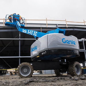 क्रैंक हाथ हाइड्रोलिक जिन्न लिफ्ट दूरबीन बिजली के मिनी मोबाइल बूम लिफ्ट - Product Image 1