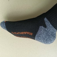 Chaussettes en laine de couleur unie pour femme, épaisses et chaudes, pour la randonnée, l'automne et l'hiver
