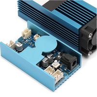 Tête de gravure laser haute vitesse 455 nm et module diode pour bois, cuir, MDF – Prise en charge IA, refroidissement par eau, Nouveau