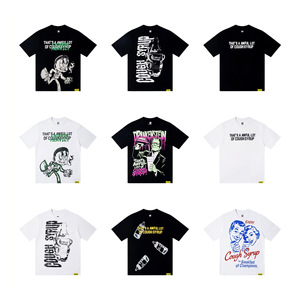 High Quality Hip Hop Cartoon Print Pure Cotton Short Sleeves Breathable <strong>Shirts</strong> That's a <strong>Awful</strong> Lot of Cough Syrup T-<strong>Shirt</strong> - Product Image 1