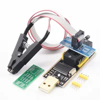 Module programmeur USB CH 341A pour EEPROM Flash BIOS séries 24 et 25 + pince de test SOIC8 SOP8 pour EEPROM 93CXX / 25CXX / 24CX