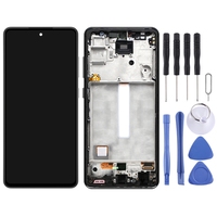 Pantalla LCD Super AMOLED original para Samsung Galaxy A52 (versión 5G), montaje completo del digitalizador con Marco, cable flexible LCD