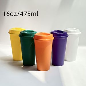 Explosive Pure Color pp Material <b>Large</b> Capacity 475ml Plastic Coffee <b>Cup</b> - Product Image 1