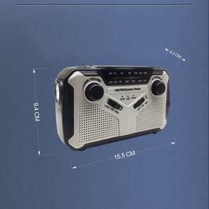 Solar Hand Crank AM FM Radio With Flashlight Reading Lamp And Power Bank For Outdoor Camping - Product Image 3