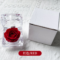 Vente en gros 2026 – Coffret cadeau moderne de roses éternelles pour la Saint-Valentin et la Fête des Mères avec écran LED, longue durée de vie (3-5 ans)