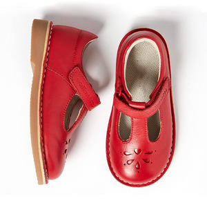 Красные туфли из лакированной кожи с Т-образным ремешком в стиле «Мэри Джейн»; Платье принцессы в старом школьном стиле для девочек - Product Image 3