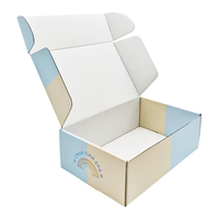 Boîte d'expédition personnalisée orange pour abonnement - Boîtes en papier sur mesure pour emballage cadeau