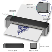Mesin Printer Stencil Tato Termal YABA Tattoo Terbaru Ukuran A3 Mudah Digunakan