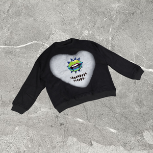 Sweat-shirt à col rond uni en molleton lourd surdimensionné en coton pour homme, broderie personnalisée, fermeture éclair lavée, respirant, streetwear - Product Image 5