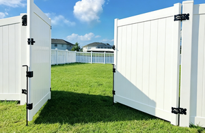 Outdoor White PVC Vinyl Privacy <strong>Fence</strong> Waterproof UV Protected <strong>Garden</strong> Fencing Panels <strong>for</strong> American Style Yard Backyard Patio <strong>Decor</strong> - Product Image 4